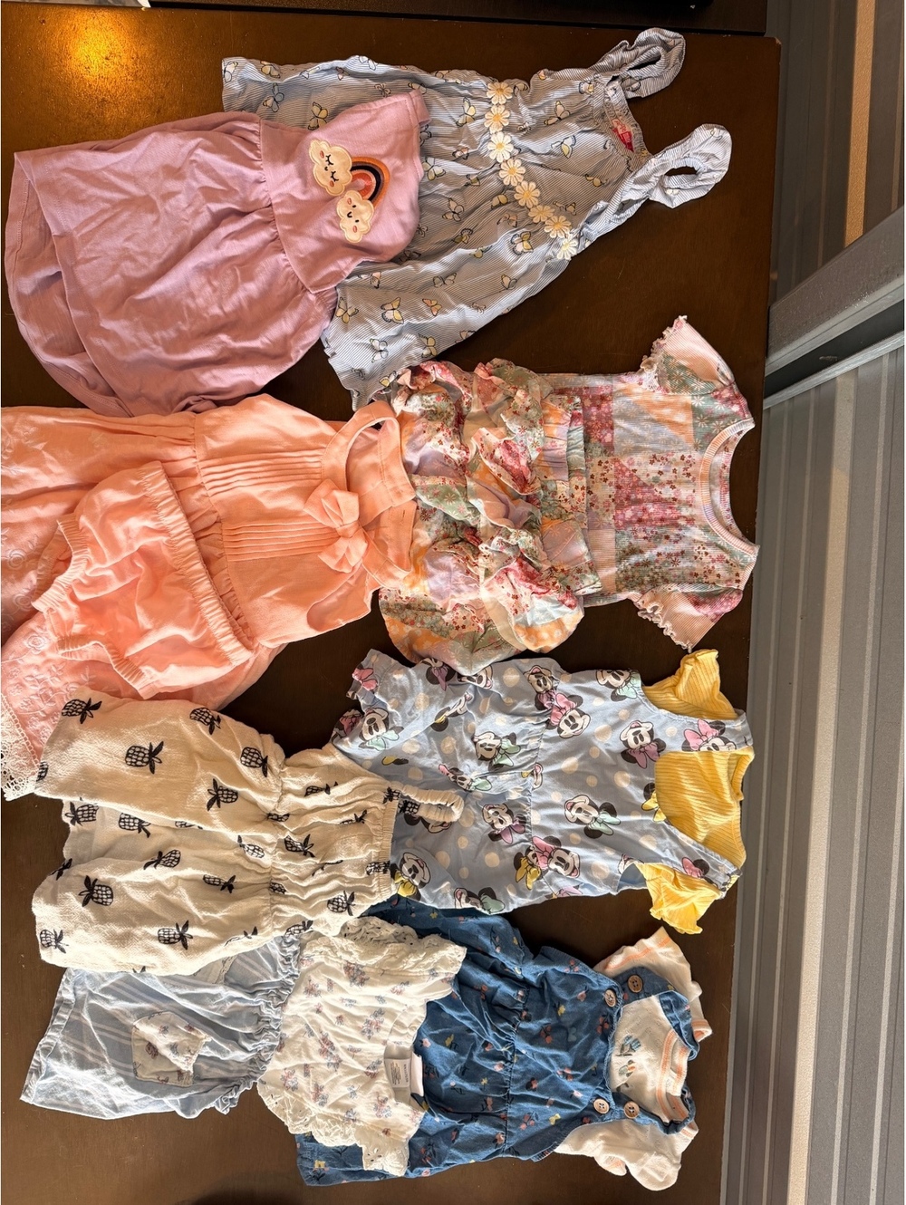 18 Months Baby Girl Dresses & Rompers Lot – Multi-Piece Summer Outfit Bundle